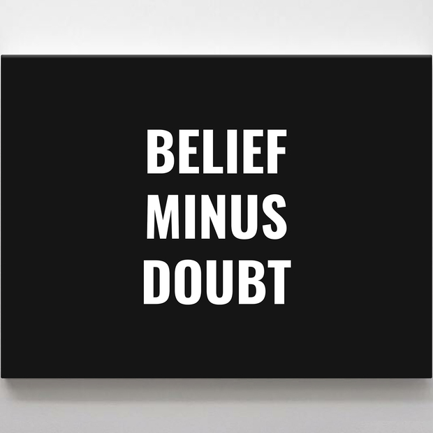 Belief Minus Doubt