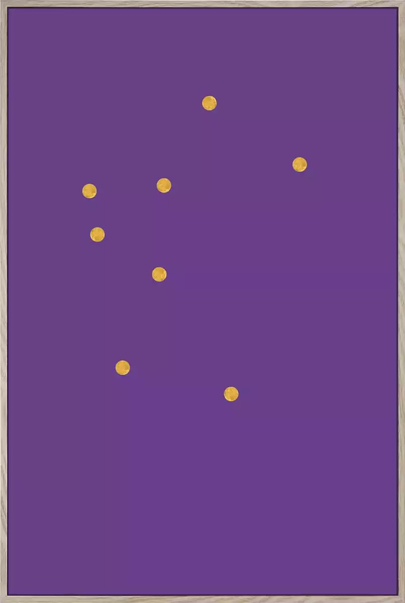Untitled (8-gold-dots-on-purple)