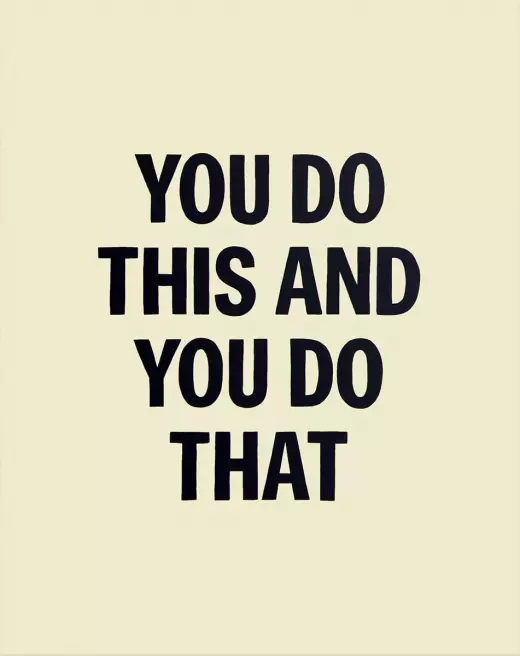 You Do This and You Do That